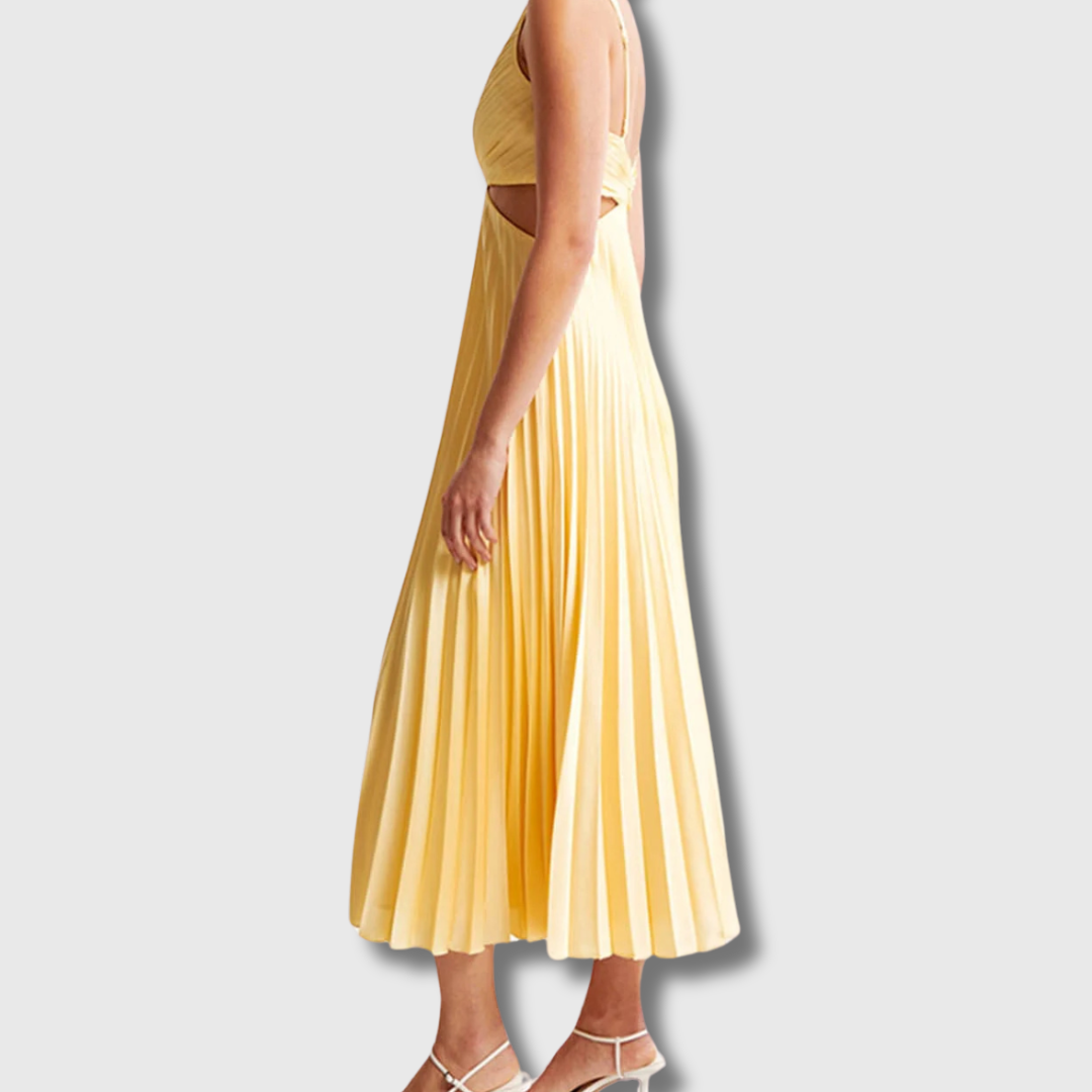 Charlotte | Plissee-Midikleid aus Premium-Stoff – Elegant & Vielseitig