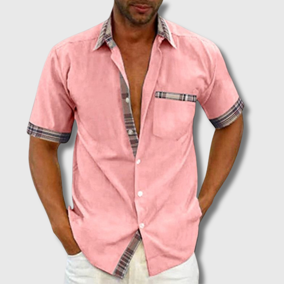 Liam | Kurzarmhemd aus Premium-Baumwolle – Stilvoller Komfort für jeden Tag