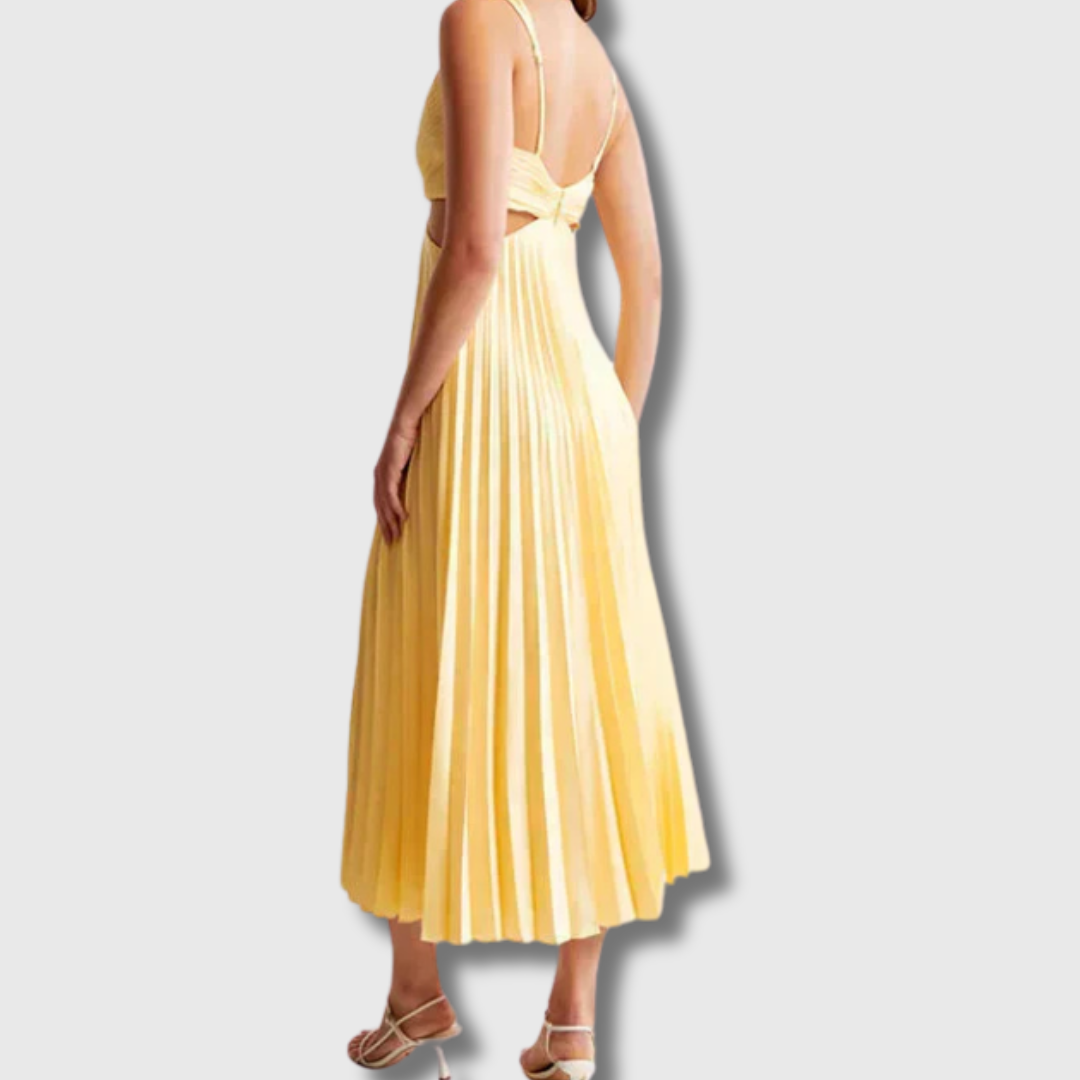 Charlotte | Plissee-Midikleid aus Premium-Stoff – Elegant & Vielseitig