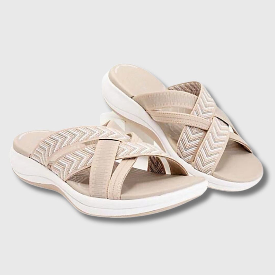 Chloe | Orthopädische Ledersandalen für ganztägigen Komfort