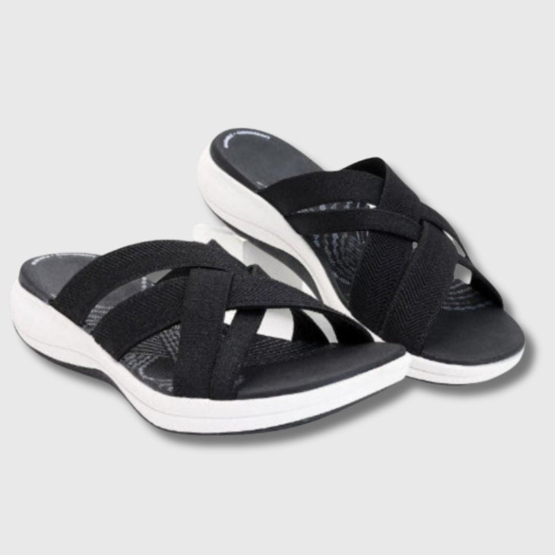 Chloe | Orthopädische Ledersandalen für ganztägigen Komfort
