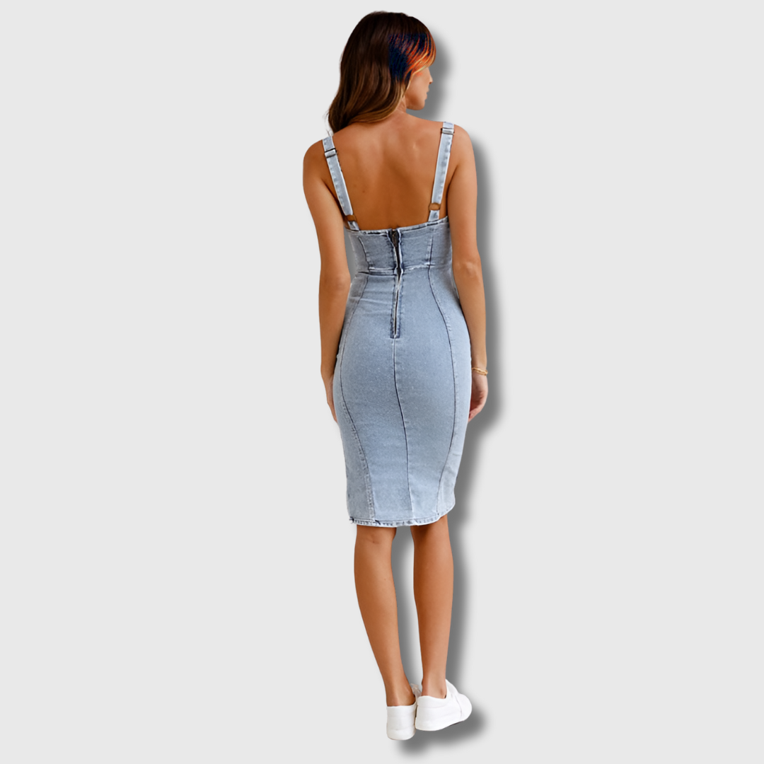 Chloe| Denim-Kleid aus Premium-Material