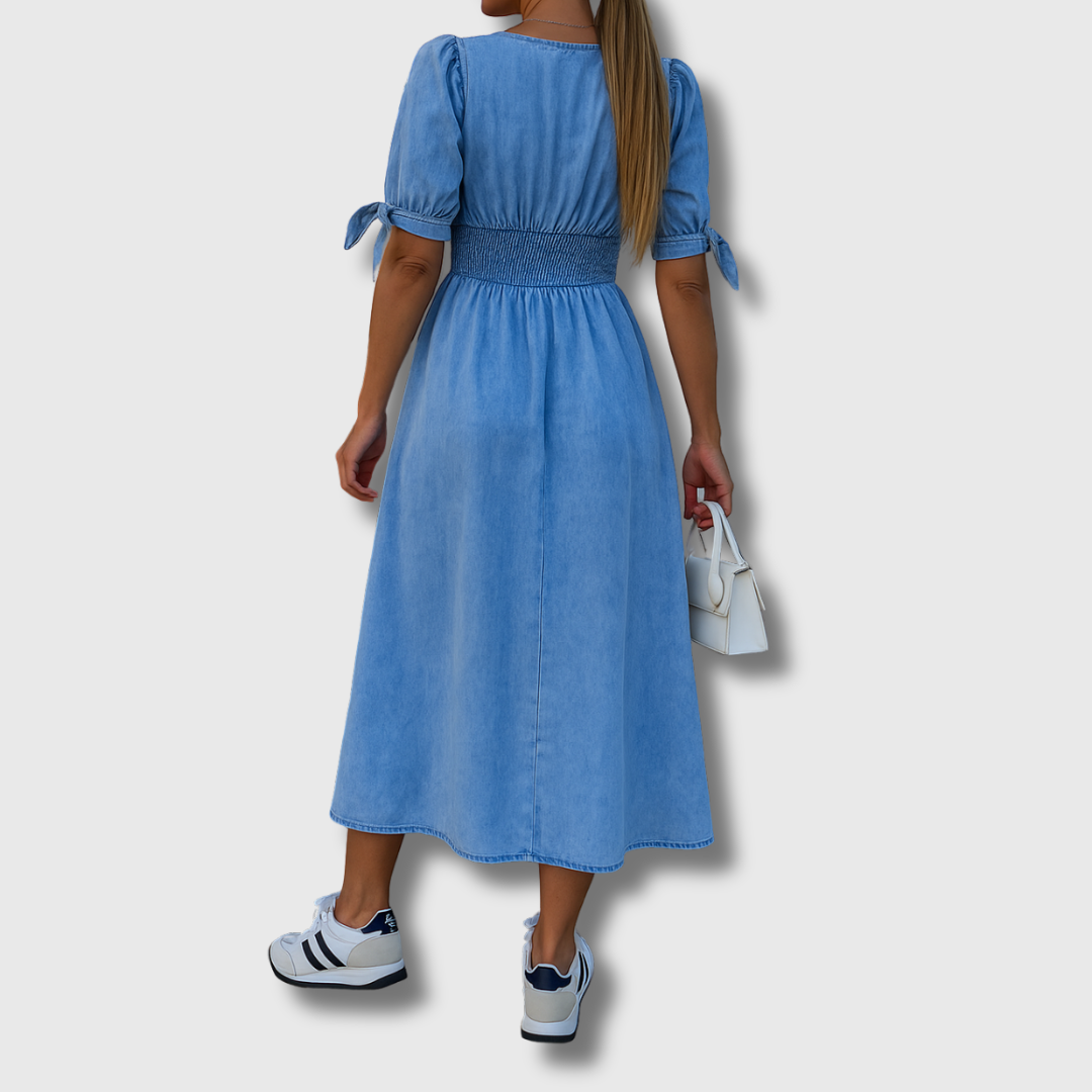 Ellie | Glänzendes Denimkleid aus Premium-Material