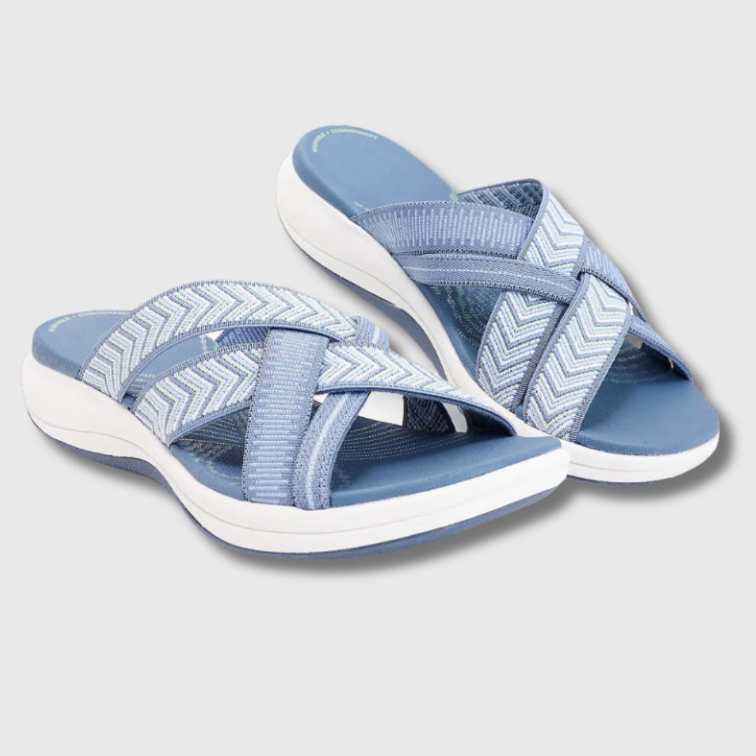 Chloe | Orthopädische Ledersandalen für ganztägigen Komfort