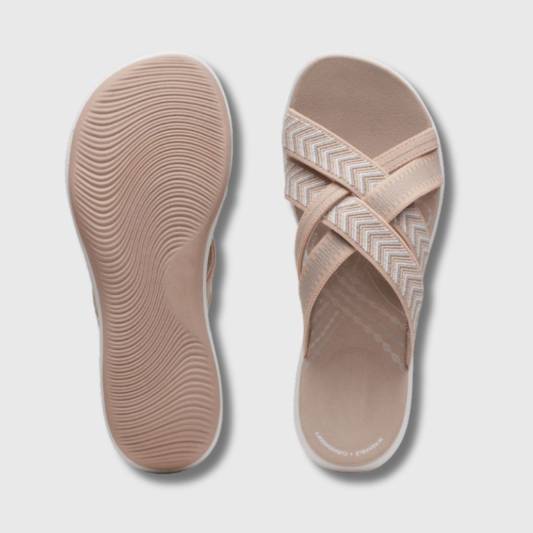 Chloe | Orthopädische Ledersandalen für ganztägigen Komfort