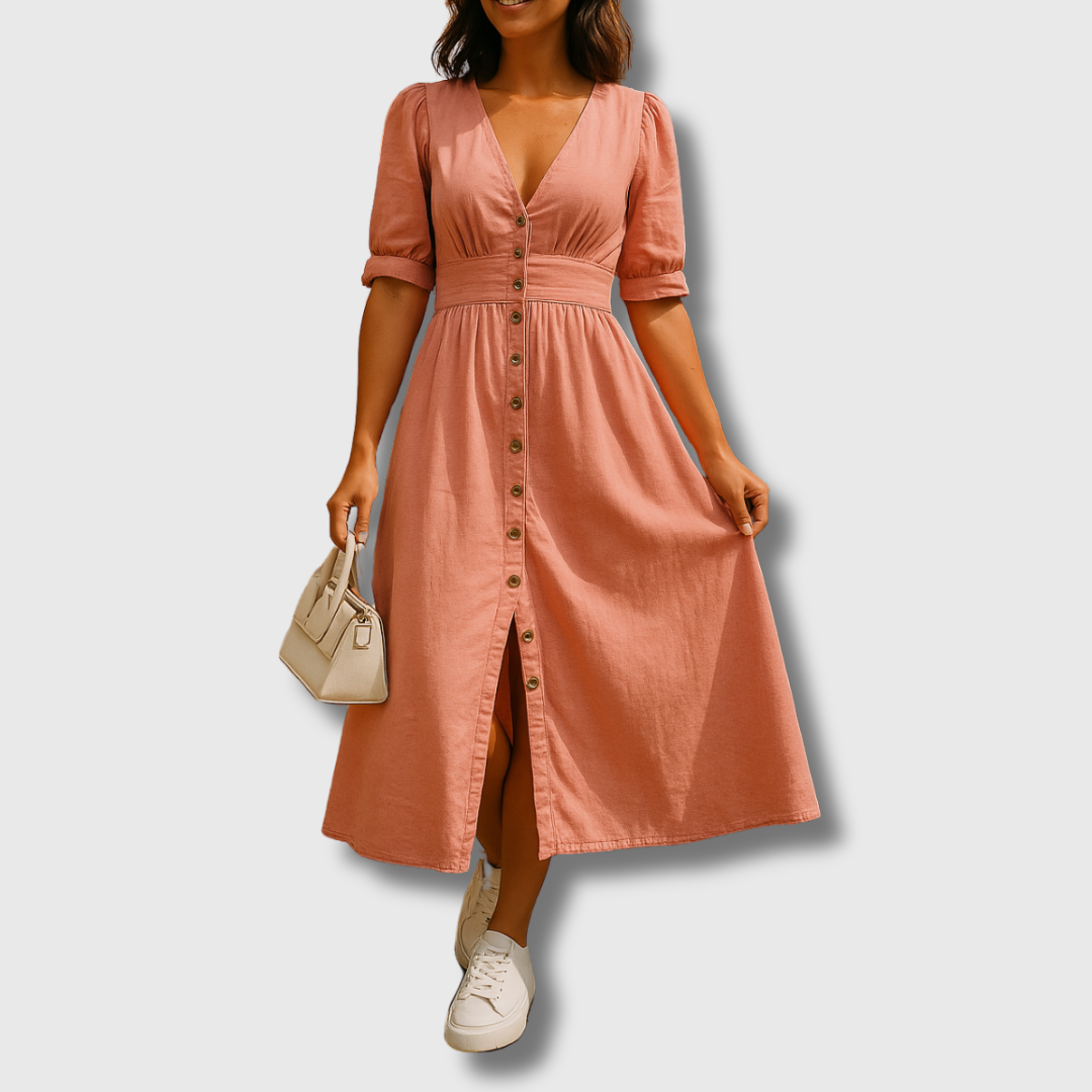 Ellie | Glänzendes Denimkleid aus Premium-Material