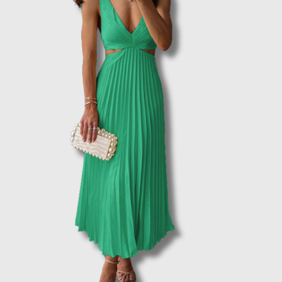 Charlotte | Plissee-Midikleid aus Premium-Stoff – Elegant & Vielseitig
