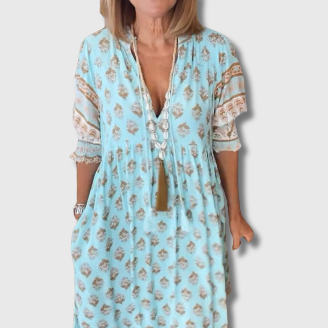 Bella| Kleid aus Premium-Stoff mit einzigartigem Print
