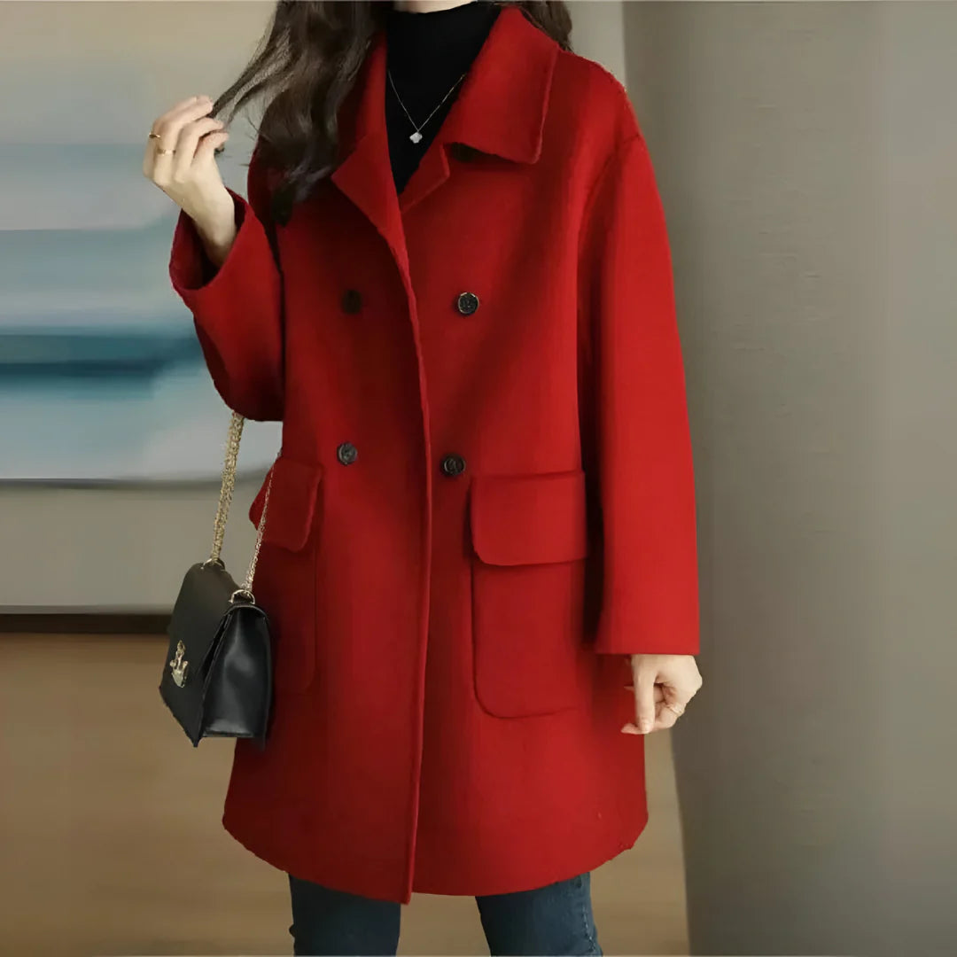 Eleanor | Eleganter Mantel aus Premiumstoff