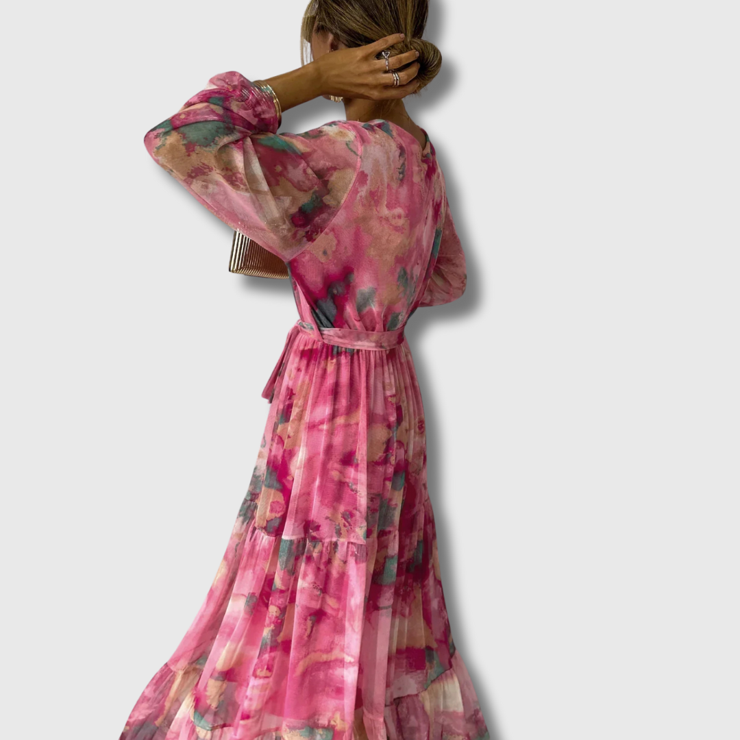 Zoe | Wickelkleid aus Premium-Stoff mit floralem Muster