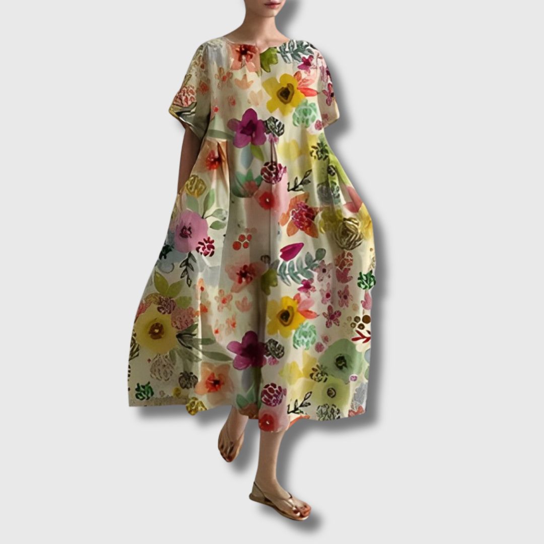 CÉLESTINE | Bohème-Blumenkleid für einen natürlichen und romantischen Stil