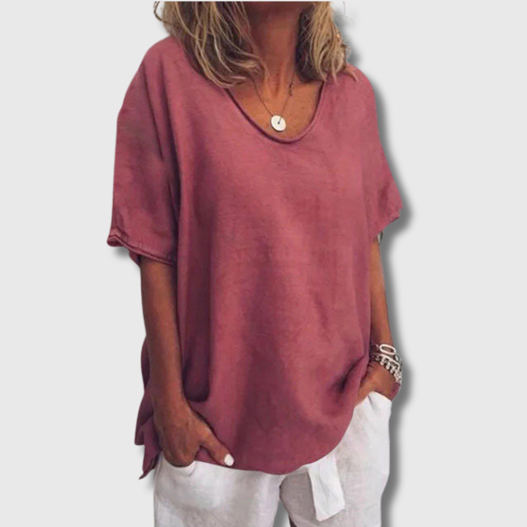 Emily | Bluse aus Bio-Baumwolle – Luftig & Stilvoll