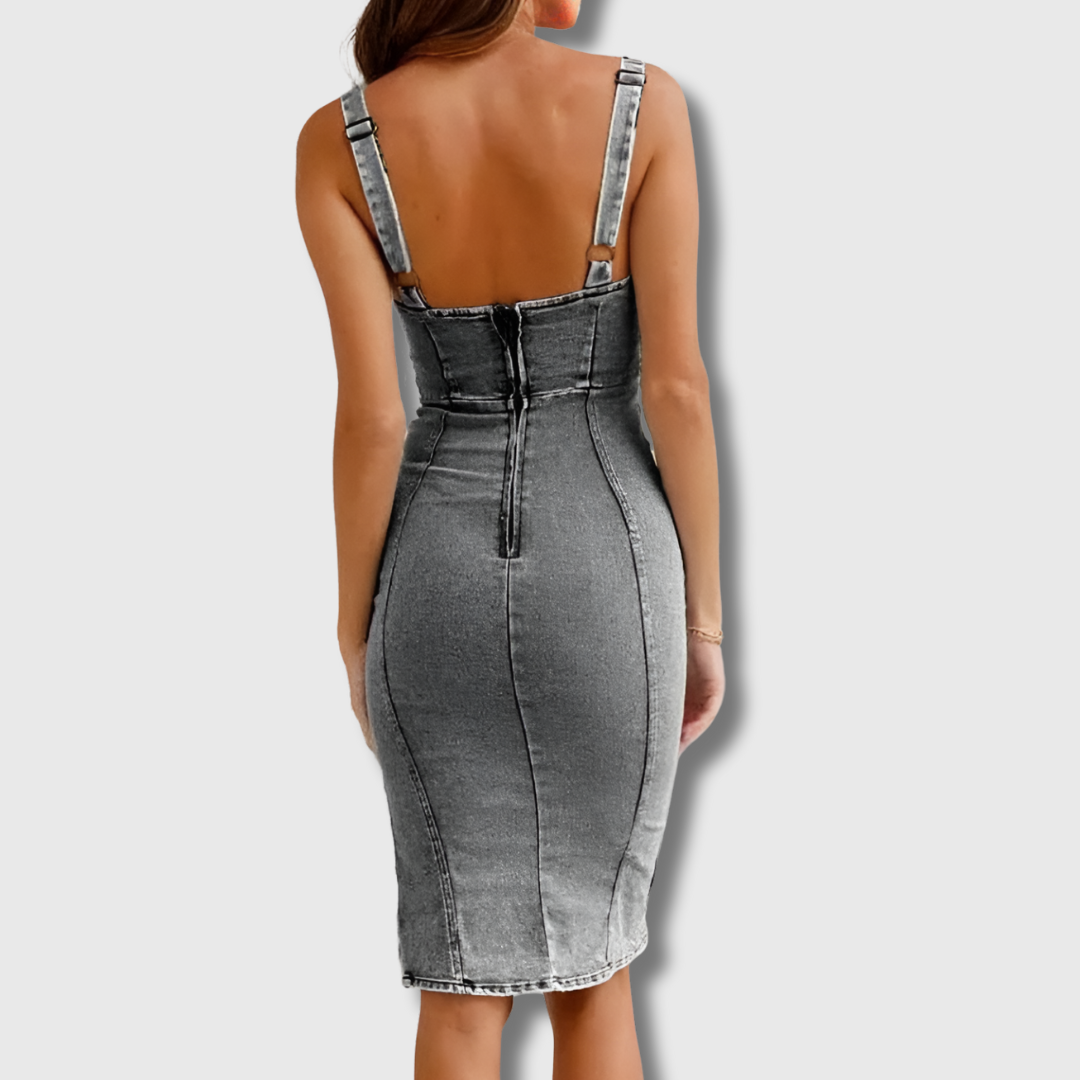 Chloe| Denim-Kleid aus Premium-Material