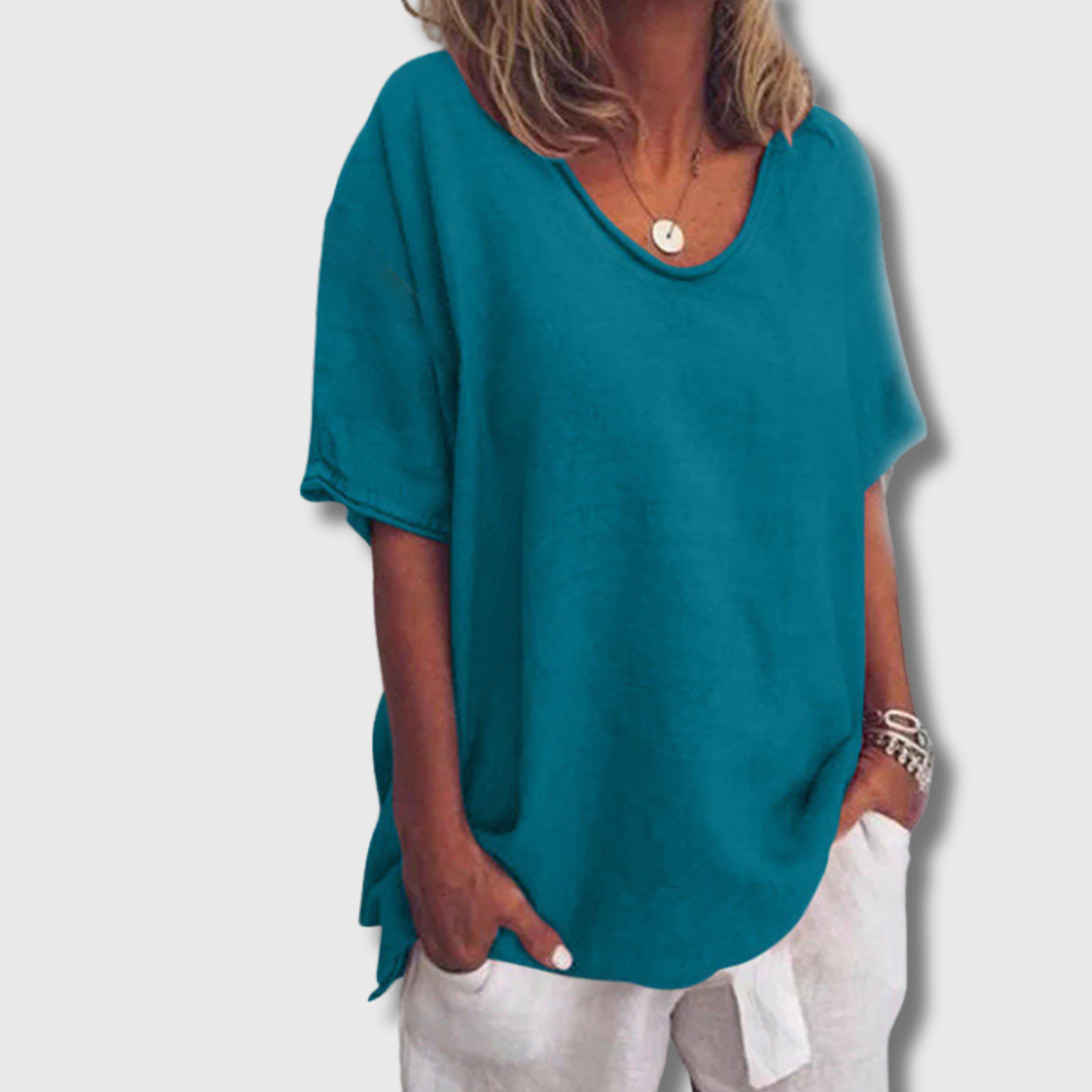 Emily | Bluse aus Bio-Baumwolle – Luftig & Stilvoll
