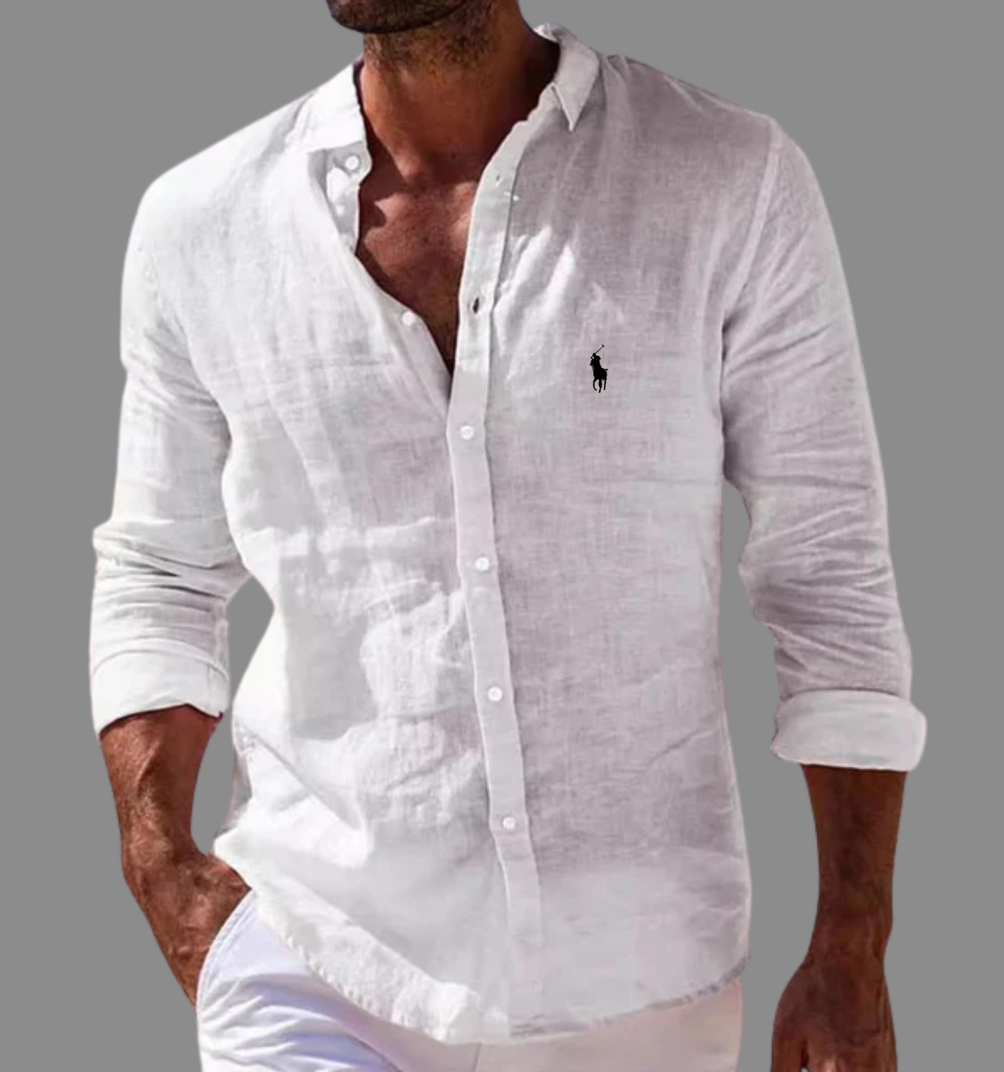 Men's classic linen shirt