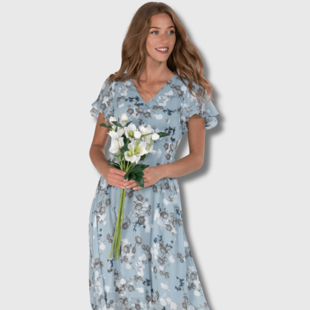 Lia| Maxi-Kleid aus Premium-Stoff – Perfekt für Sommerhochzeiten