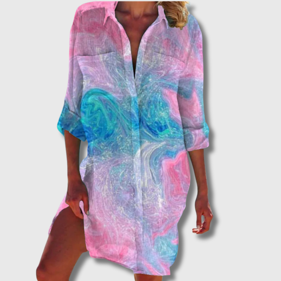 Sandy | Sommerbluse aus atmungsaktivem Material für heiße Tage