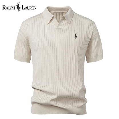 RL™ Knit Polo with V-Neck and Stripes
