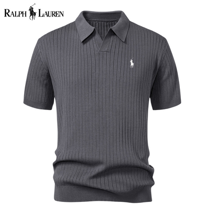 RL™ Knit Polo with V-Neck and Stripes