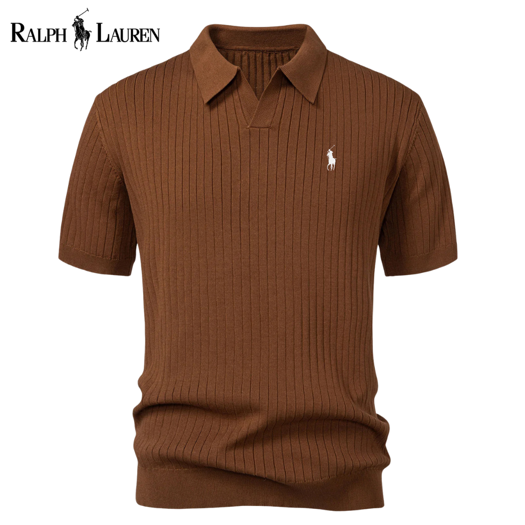 RL™ Knit Polo with V-Neck and Stripes