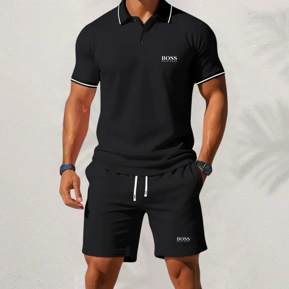 Hugo Boss Men's Set 2025 – Shirt and Shorts