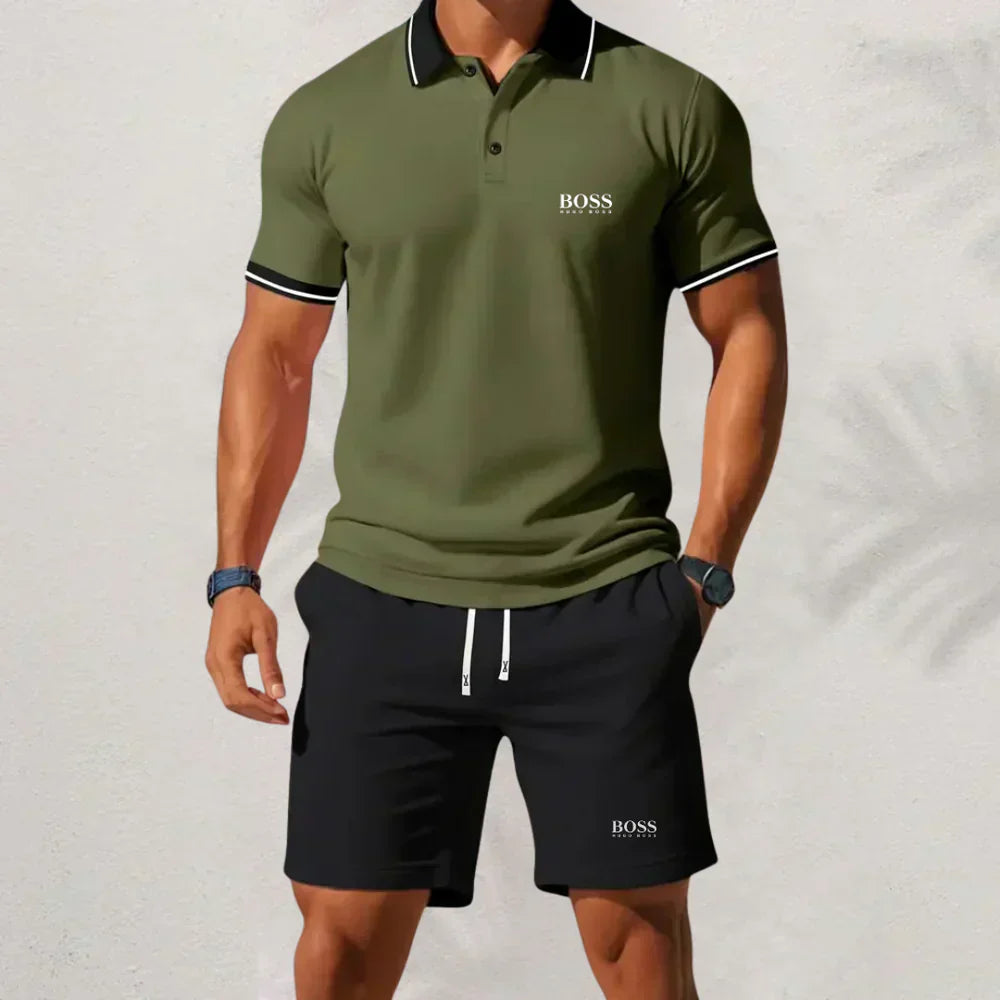 Hugo Boss Men's Set 2025 – Shirt and Shorts