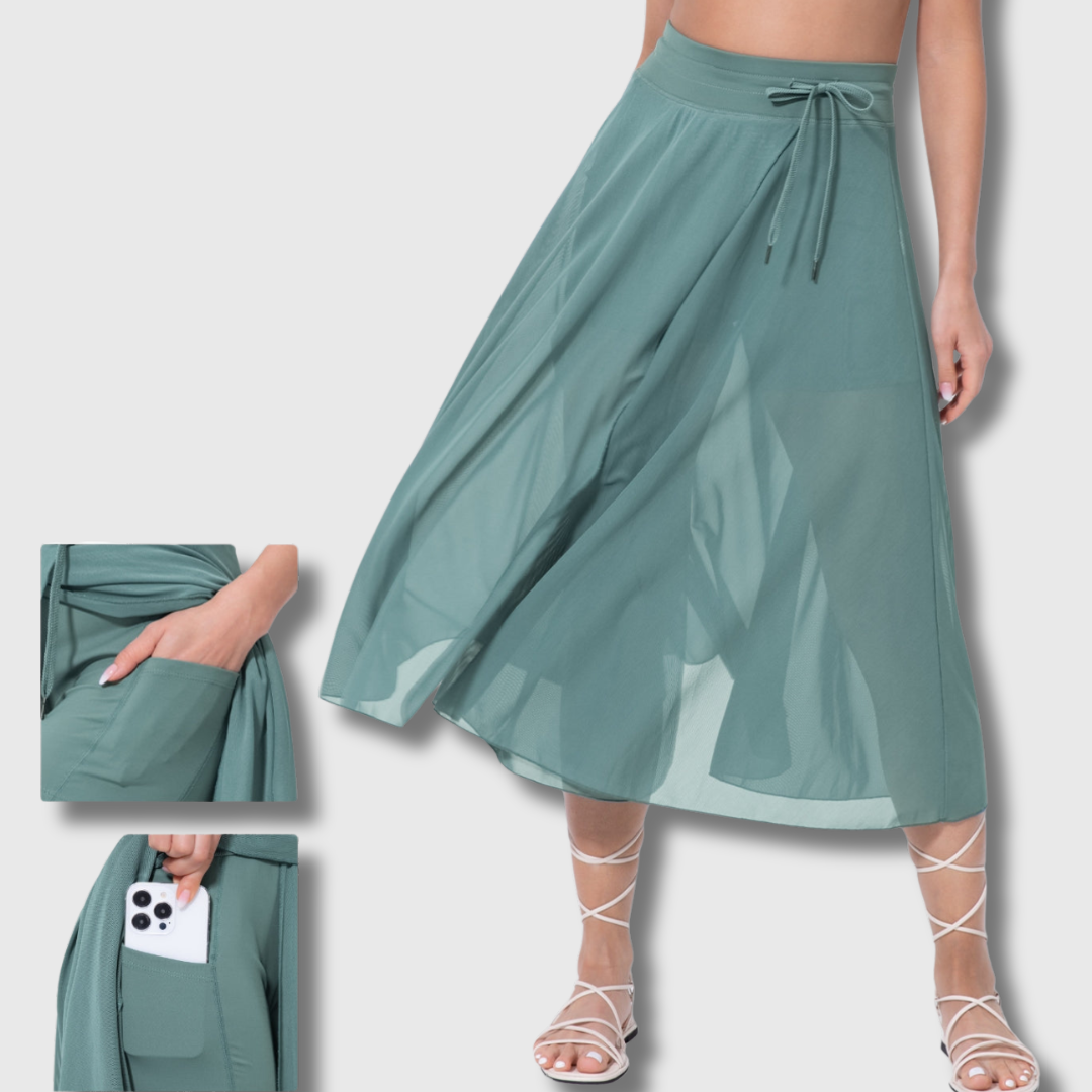 Emily | Hochtaillierter 2-in-1 Rock aus Premium-Stoff