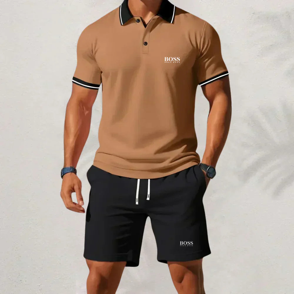 Hugo Boss Men's Set 2025 – Shirt and Shorts