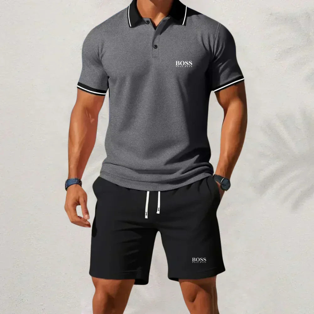 Hugo Boss Men's Set 2025 – Shirt and Shorts