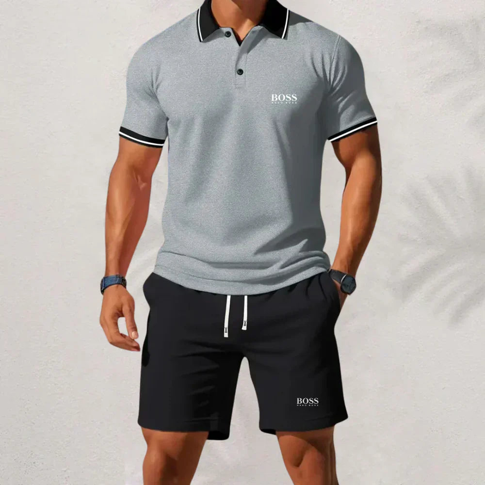 Hugo Boss Men's Set 2025 – Shirt and Shorts