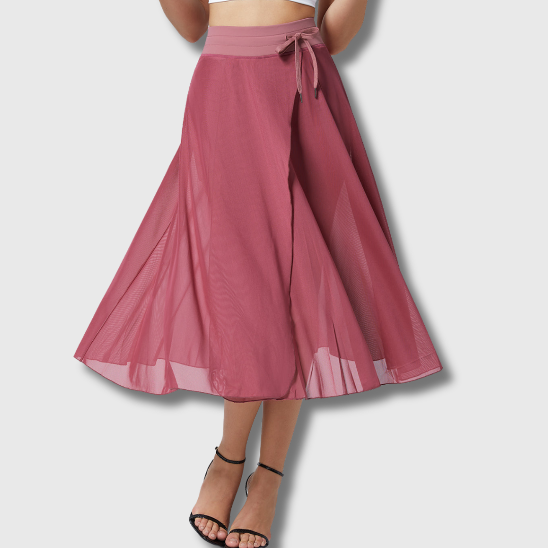 Emily | Hochtaillierter 2-in-1 Rock aus Premium-Stoff