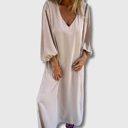 LIVIA | Bohemian Long Dress mit Taschen und stilisiertem Schnitt