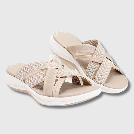 Chloe | Orthopädische Ledersandalen für ganztägigen Komfort