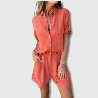 Luna | Leichter Leinen-Zweiteiler für heiße Tage