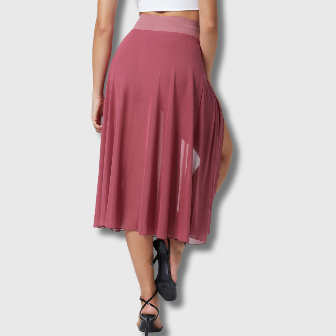 Emily | Hochtaillierter 2-in-1 Rock aus Premium-Stoff