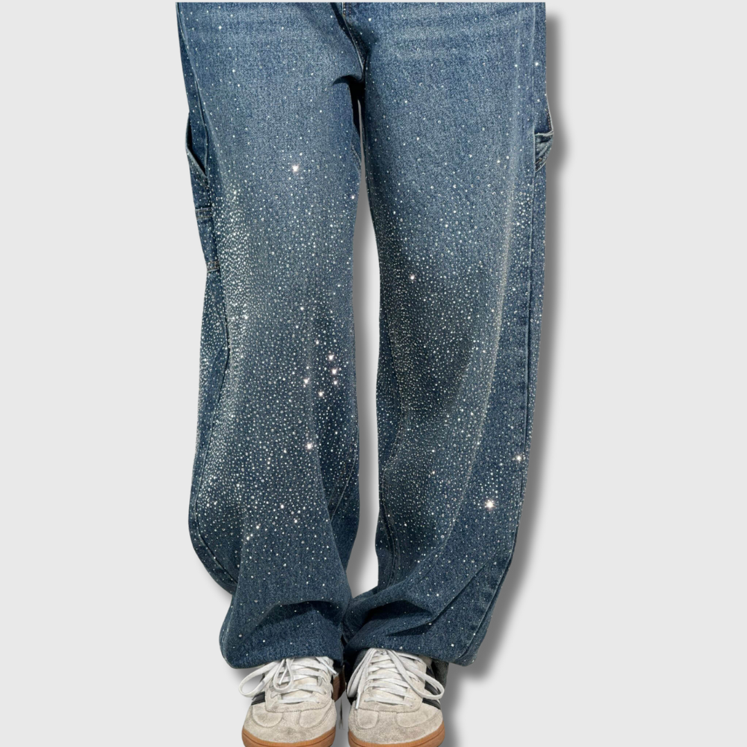 Emma | Jeans mit funkelnden Strasssteinen für einen glamourösen Look