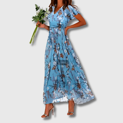 Lia| Maxi-Kleid aus Premium-Stoff – Perfekt für Sommerhochzeiten