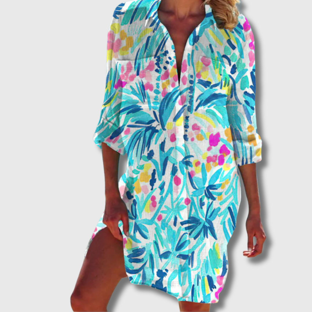 Sandy | Sommerbluse aus atmungsaktivem Material für heiße Tage