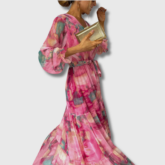 Zoe | Wickelkleid aus Premium-Stoff mit floralem Muster