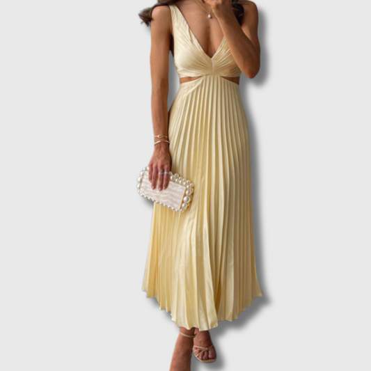 Charlotte | Plissee-Midikleid aus Premium-Stoff – Elegant & Vielseitig