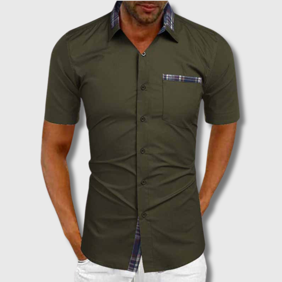 Liam | Kurzarmhemd aus Premium-Baumwolle – Stilvoller Komfort für jeden Tag