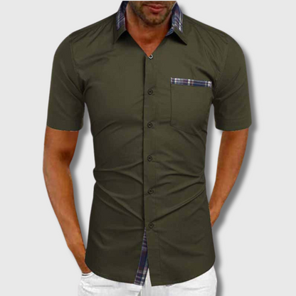 Liam | Kurzarmhemd aus Premium-Baumwolle – Stilvoller Komfort für jeden Tag