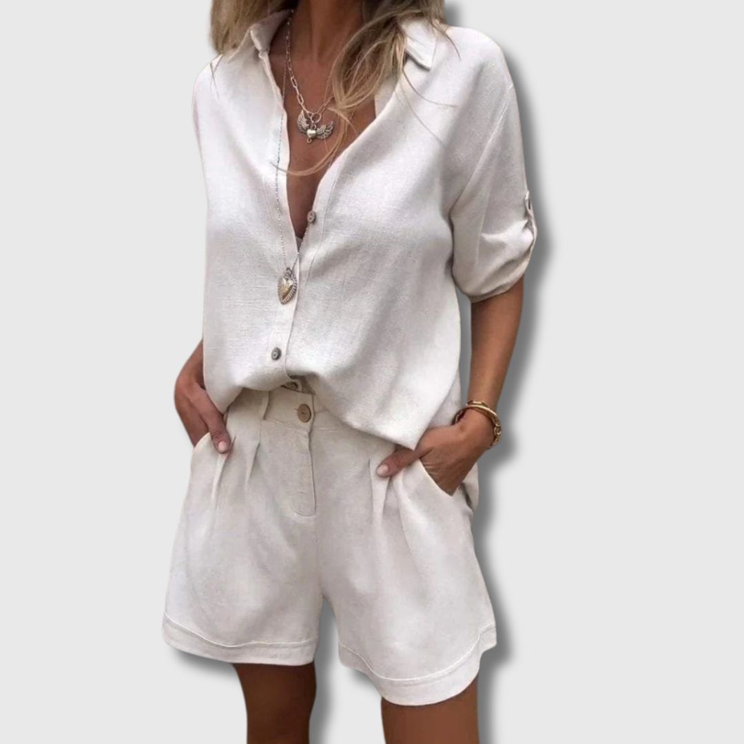 Luna | Leichter Leinen-Zweiteiler für heiße Tage