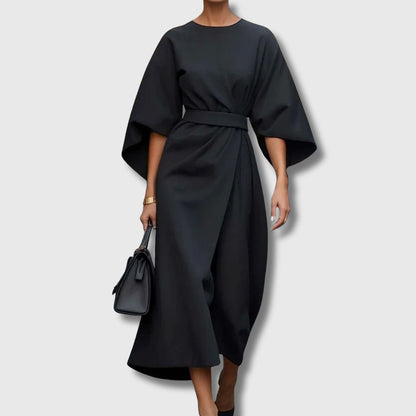 Sonia | Elegantes Kleid mit Laternenärmeln und Gürtel