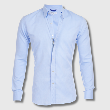 Omar | Herrenhemd mit verdecktem Reißverschluss aus Premium-Baumwolle