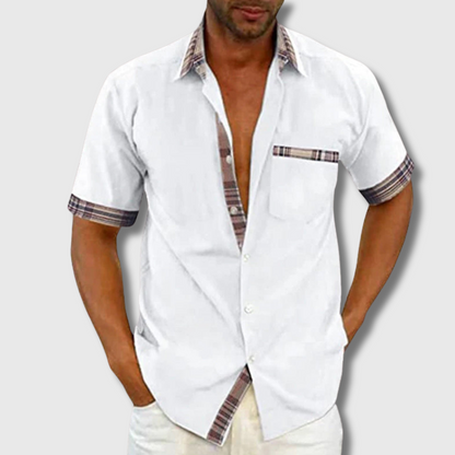 Liam | Kurzarmhemd aus Premium-Baumwolle – Stilvoller Komfort für jeden Tag