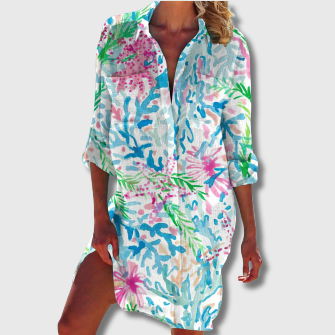 Sandy | Sommerbluse aus atmungsaktivem Material für heiße Tage