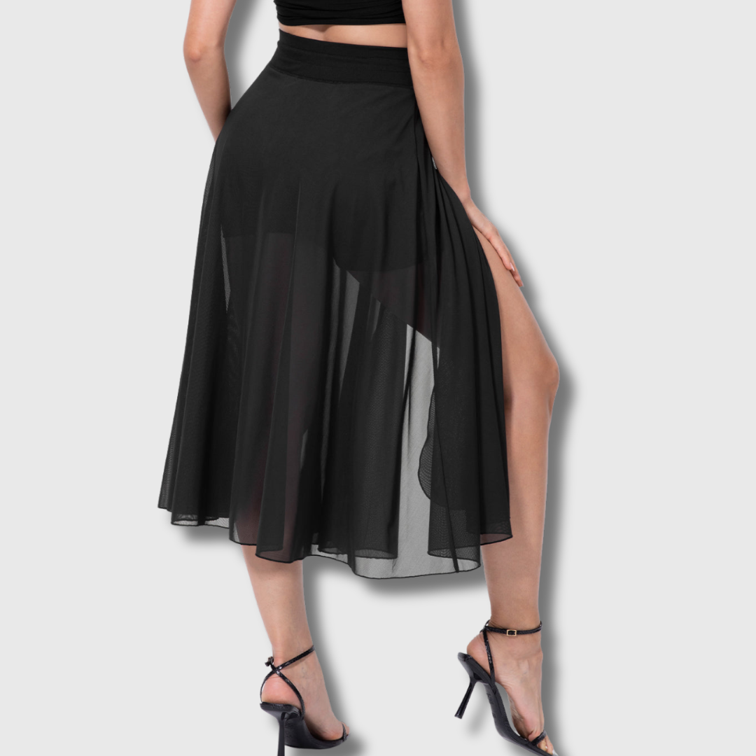 Emily | Hochtaillierter 2-in-1 Rock aus Premium-Stoff