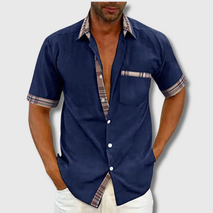 Liam | Kurzarmhemd aus Premium-Baumwolle – Stilvoller Komfort für jeden Tag