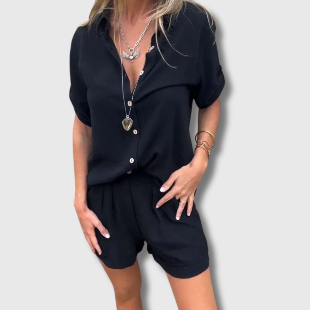 Luna | Leichter Leinen-Zweiteiler für heiße Tage